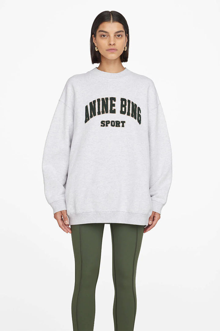 Anine Bing - Tyler Sweatshirt in Heather Grey