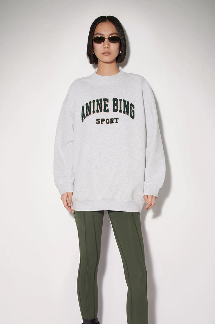 Anine Bing - Tyler Sweatshirt in Heather Grey