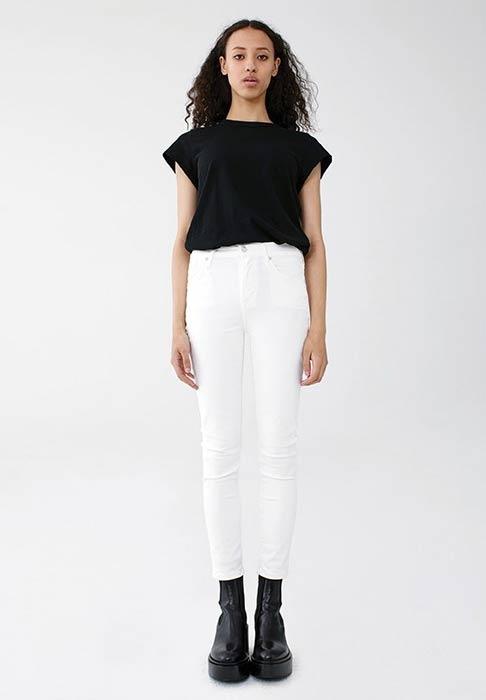 AGoldE - Sophie High Rise Skinny Crop in Offspring