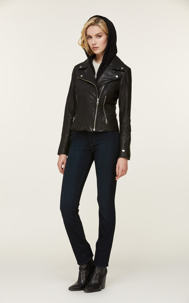 Soia & Kyo- Allison Black Moto Jacket