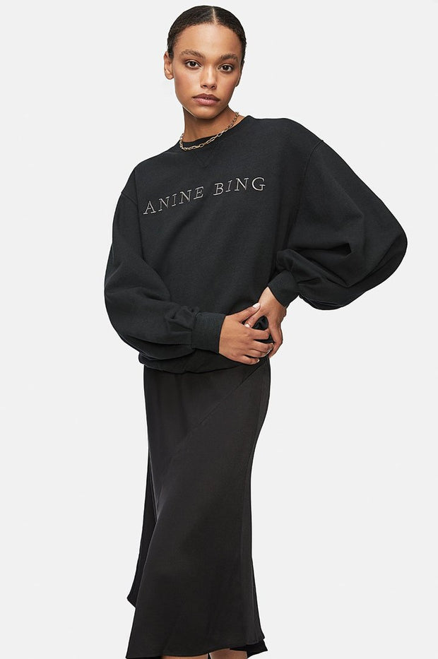 Anine Bing - Esme Sweatshirt Washed Black