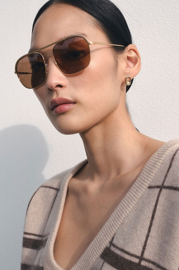 Anine Bing - Highland Sunglasses in Brown