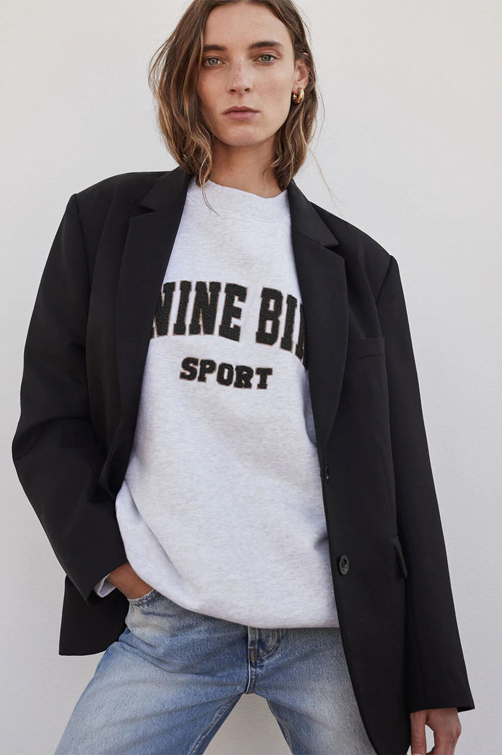 ANINE BING Tyler Sweatshirt - Storm Grey