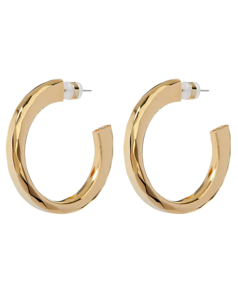 LUV AJ - Architectural Statement Hoops in Gold Jewelry