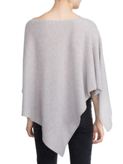 White + Warren Asymmetrical Poncho Jet Black at Blond Genius - 2