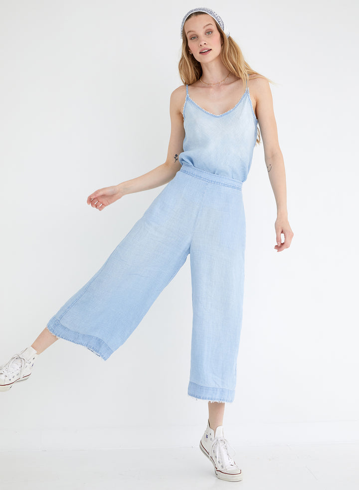 Bella Dahl - High Waisted Wide Leg Crop in Seaside Indigo