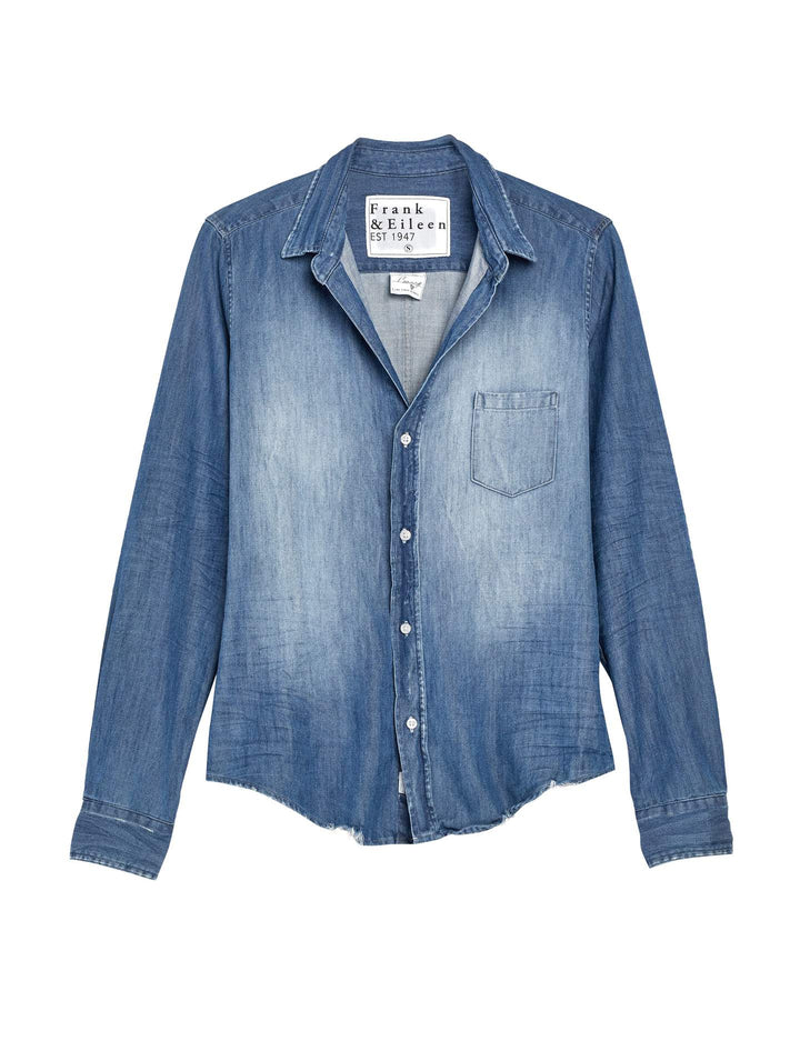 Frank & Eileen - Barry Woven Button Up in Distressed Vintage Wash