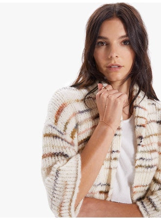 Mother - The Drop Short Sleeve Hip Cardigan in Between Takes Cardigans