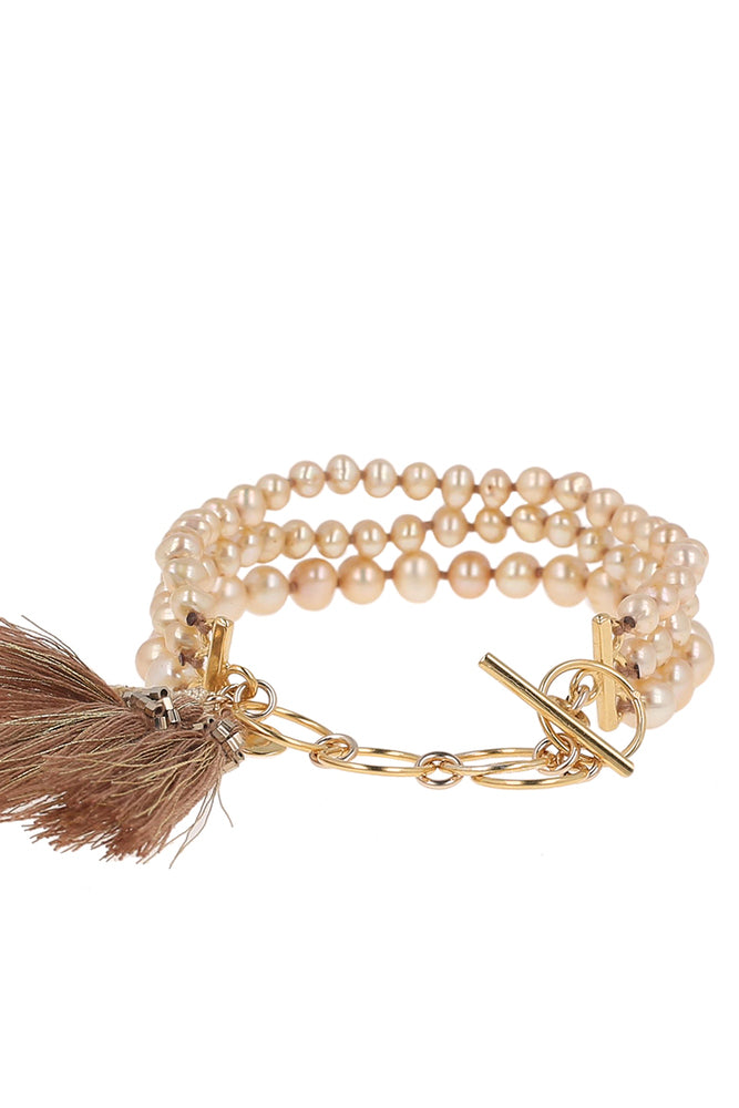 Chan Luu - Champagne Pearl Strand Bracelet