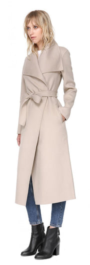 MCK - Mai Long Coat + Belted Waist Sand