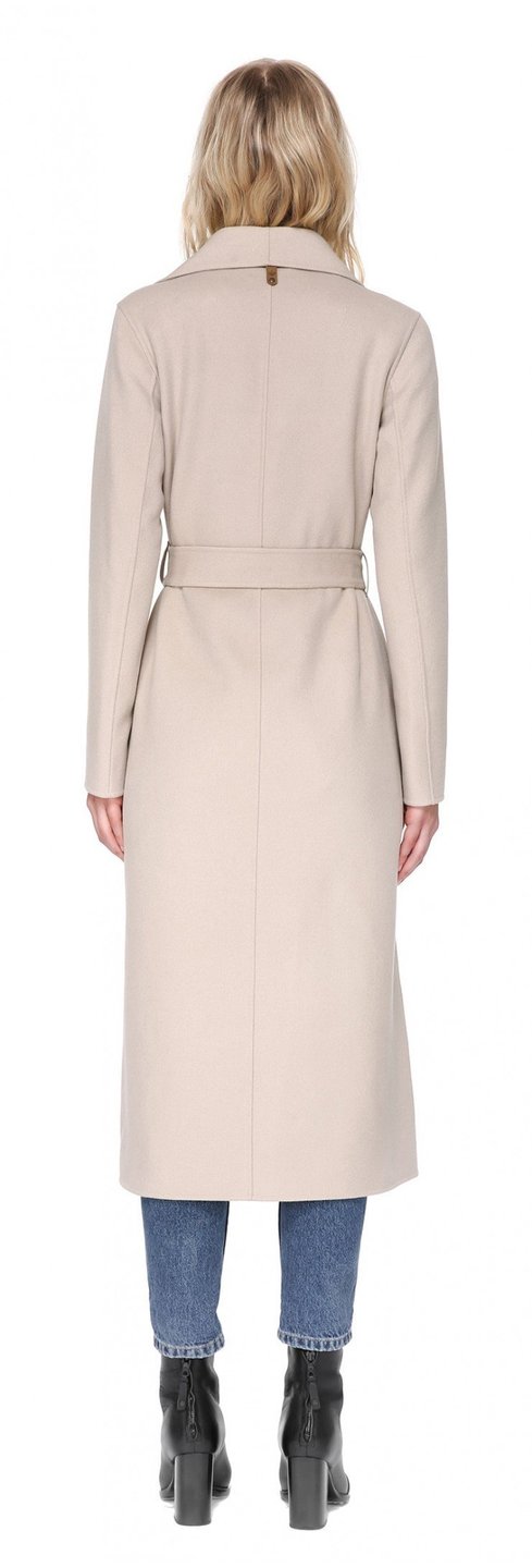 MCK - Mai Long Coat + Belted Waist Sand