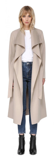MCK - Mai Long Coat + Belted Waist Sand