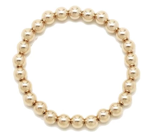 Alexa Leigh - 6mm Yellow Gold Ball Bracelet in 6.5"