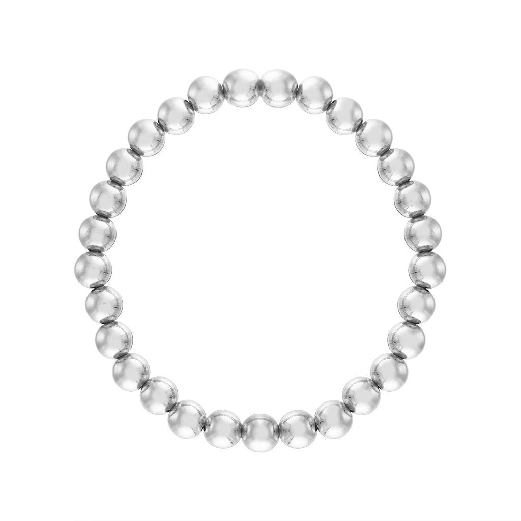 Alexa Leigh - 6mm Sterling Silver Ball Bracelet-6.5"