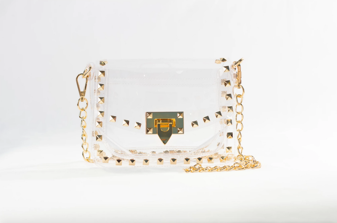 Clearly Handbags - Jackie see-through bag in Gold