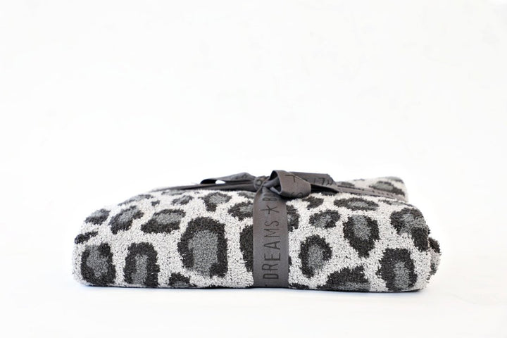 Barefoot Dreams - Cozychic Safari Blanket in Dove Gray Multi