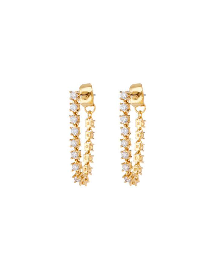 LUV AJ - Ballier Chain Studs in Gold