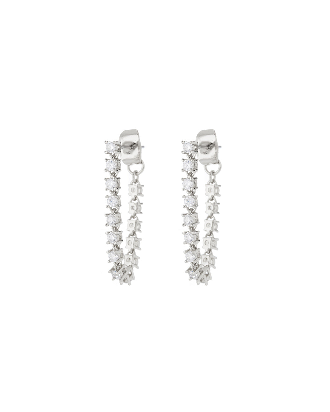 LUV AJ - Ballier Chain Studs in Silver
