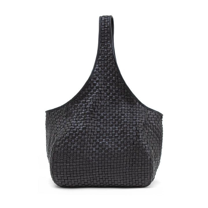 Clare V. - Bando in Black Woven Checker
