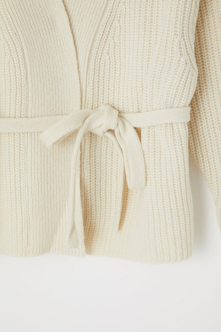 Moussy Denim - MV Short Knit Cardigan in Off White