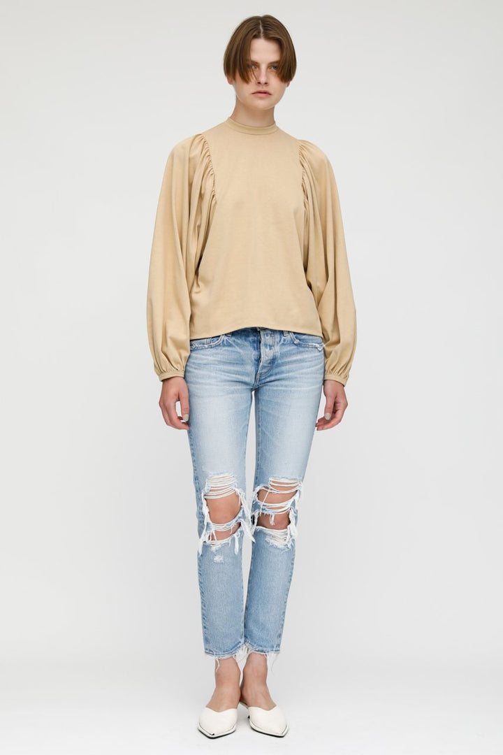 Moussy Denim - MV Form Tee in Beige