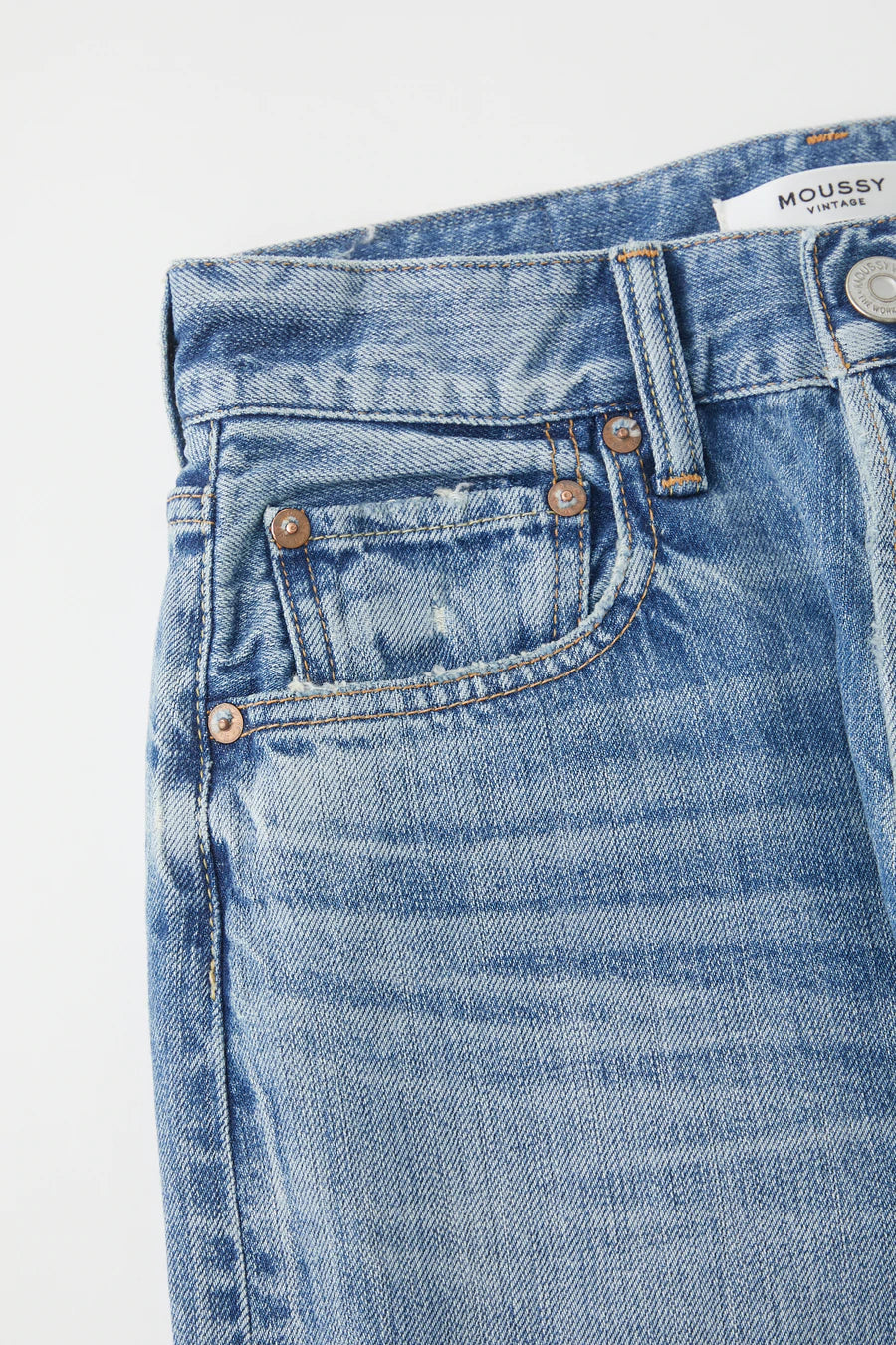 Moussy - MV Olivia Wide Straight in Blue