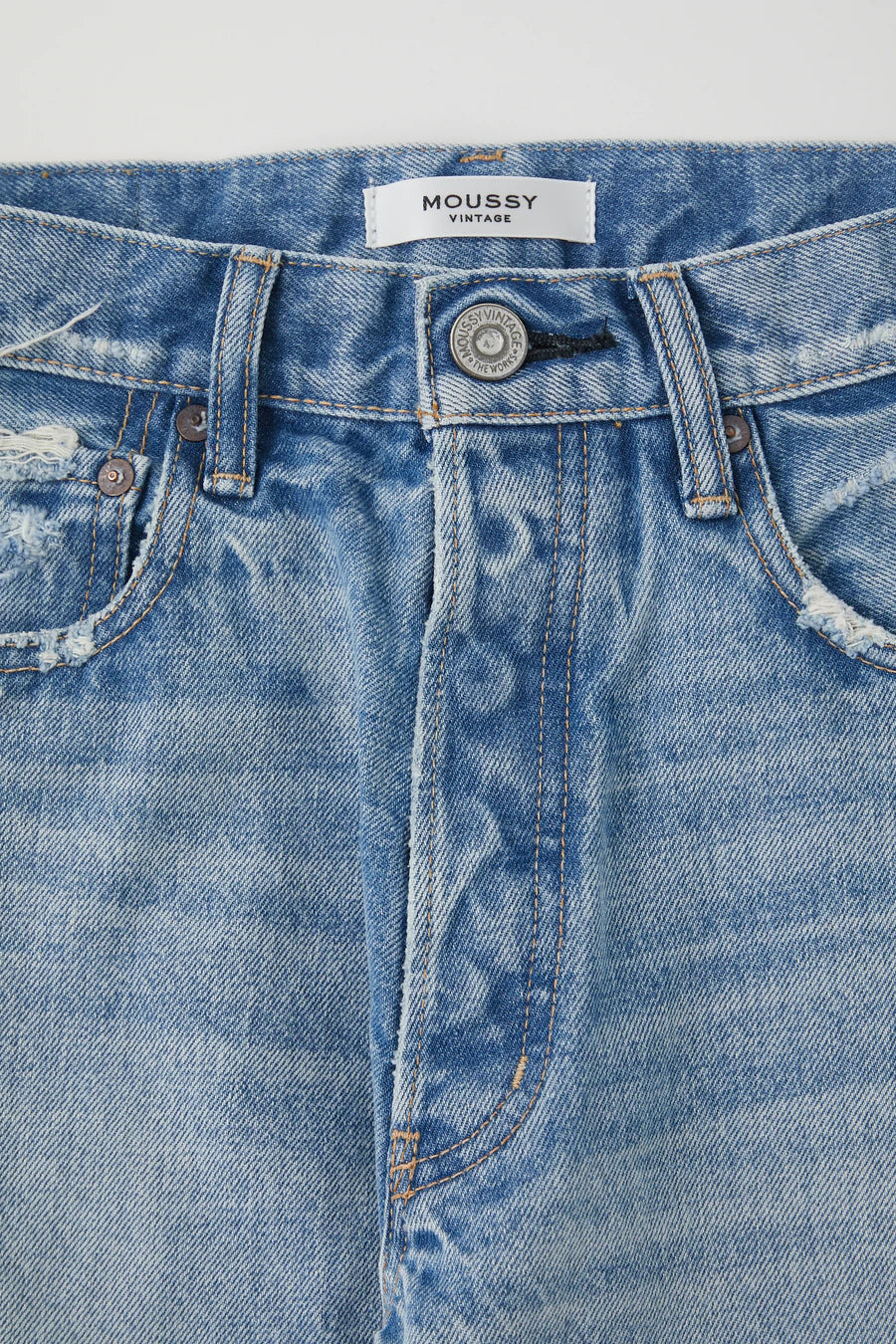 Moussy - MV Ashleys Wide Straight in Light Blue