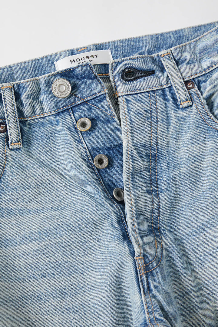 Moussy - Tifton Wide Straight in Light Blue