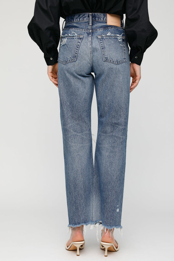 Moussy - MV Odessa Wide Straight in Dark Blue