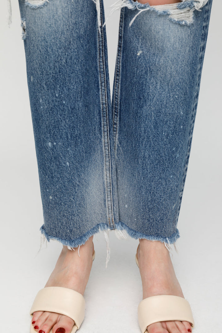 Moussy - MV Odessa Wide Straight in Dark Blue