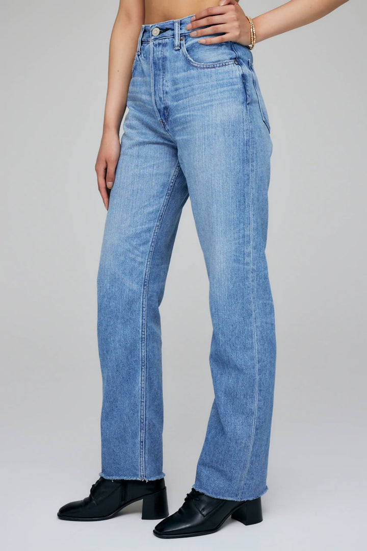 Moussy - MV Olivia Wide Straight in Blue