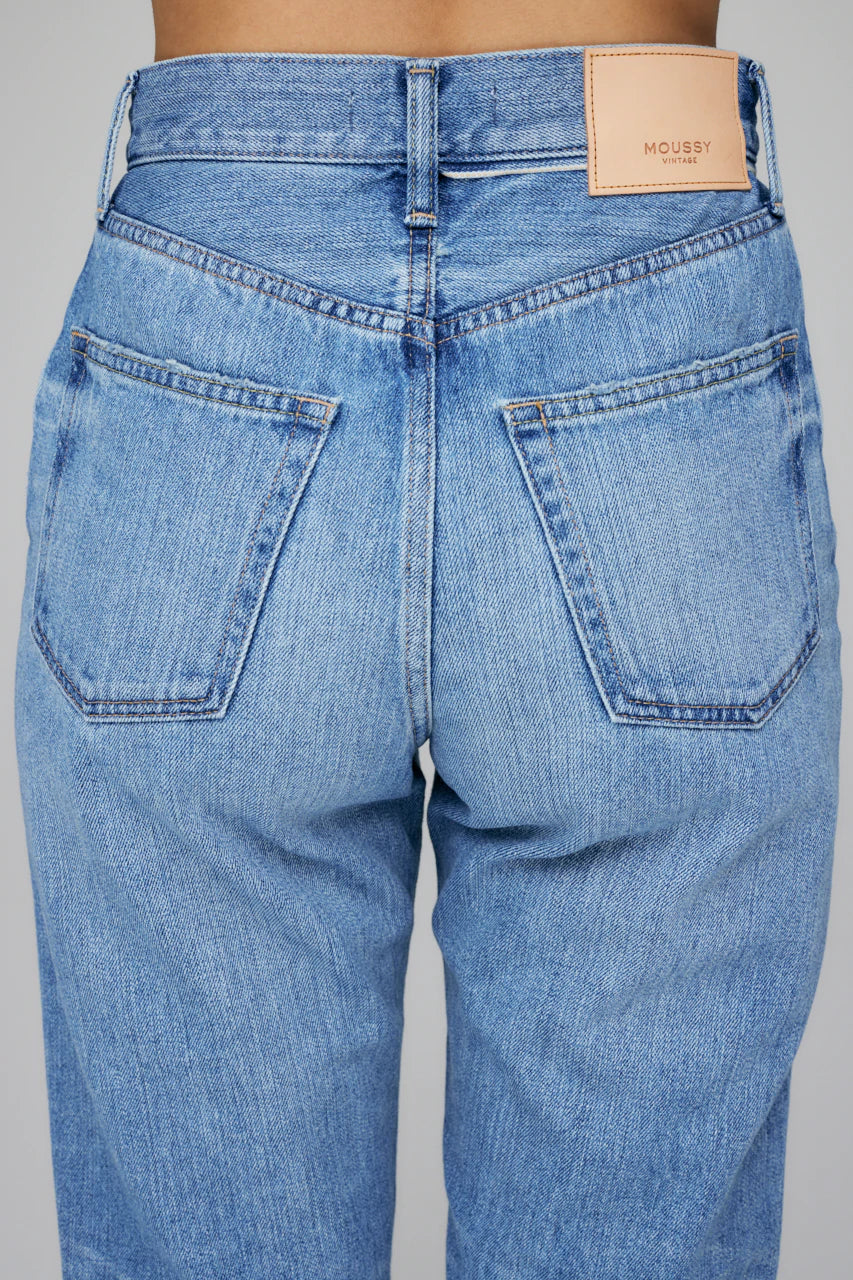 Moussy - MV Olivia Wide Straight in Blue
