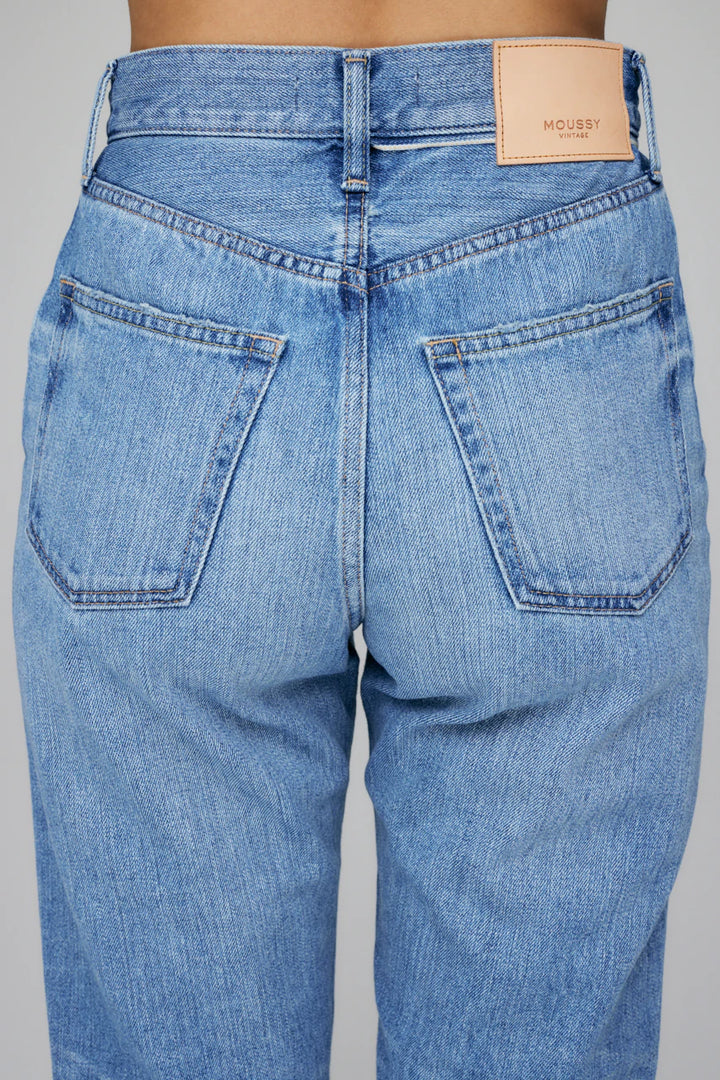 Moussy - MV Olivia Wide Straight in Blue