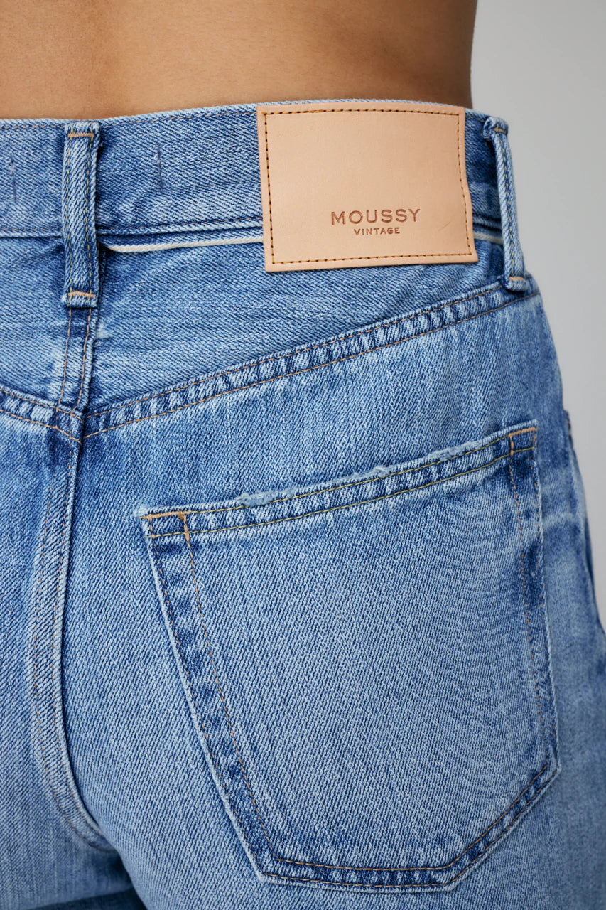Moussy - MV Olivia Wide Straight in Blue