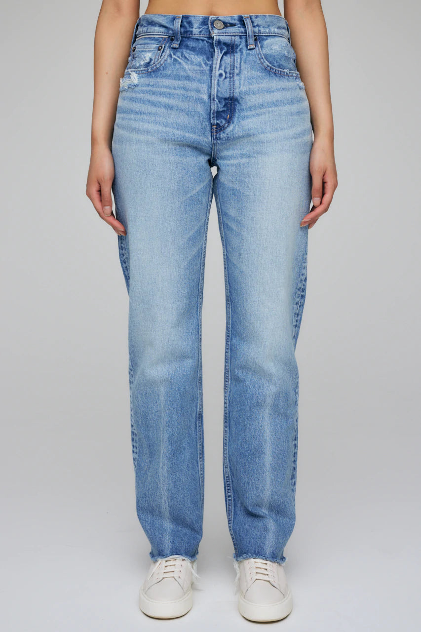 Moussy - MV Ashleys Wide Straight in Light Blue