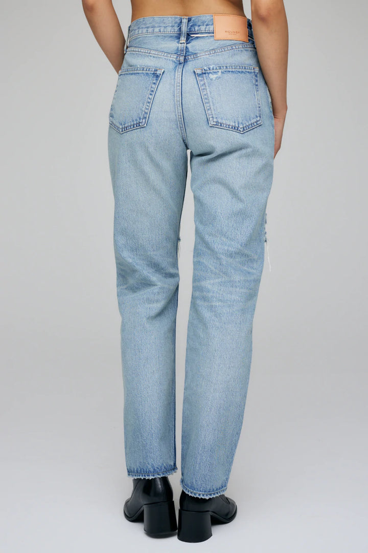 Moussy - Tifton Wide Straight in Light Blue