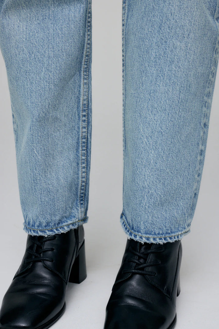Moussy - Tifton Wide Straight in Light Blue