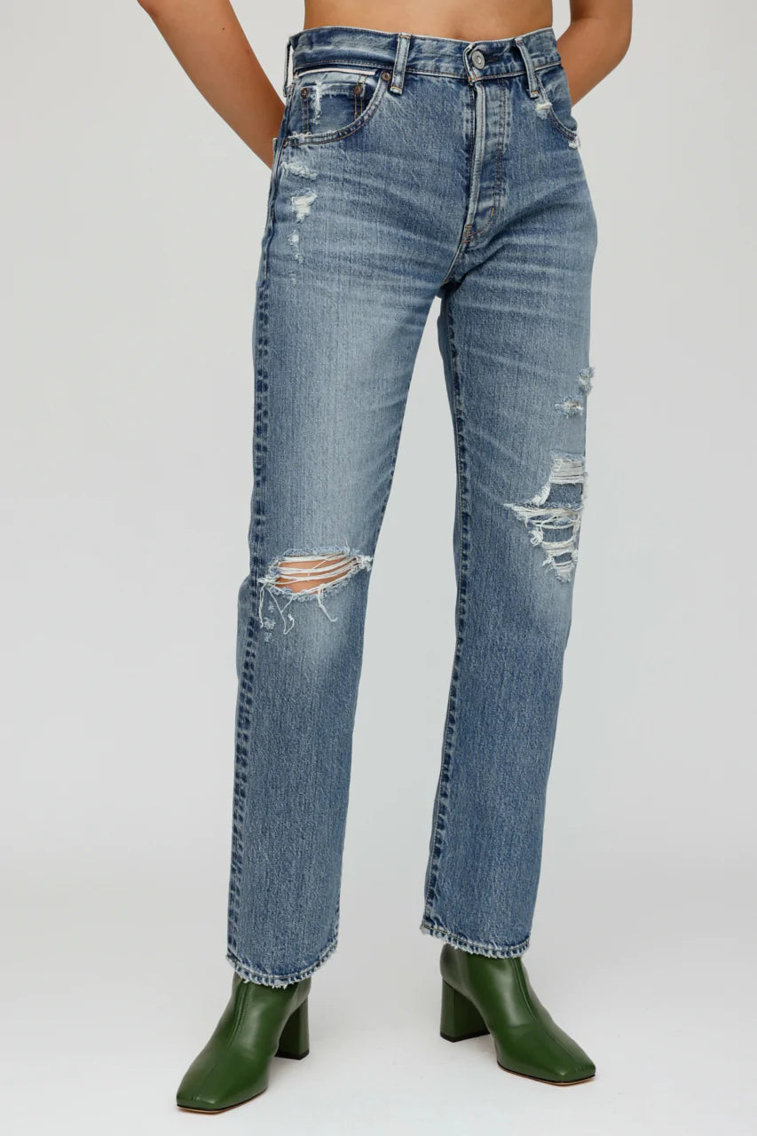 Moussy - Plymouth Straight in Blue