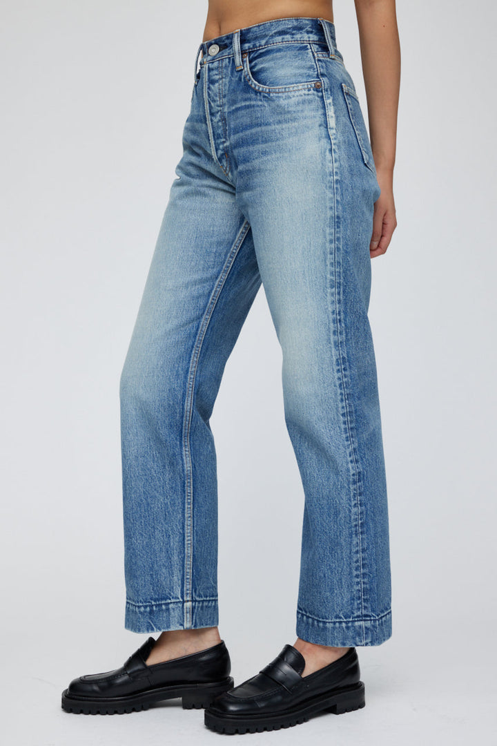 Moussy - MV Marilla Wide Straight in Light Blue
