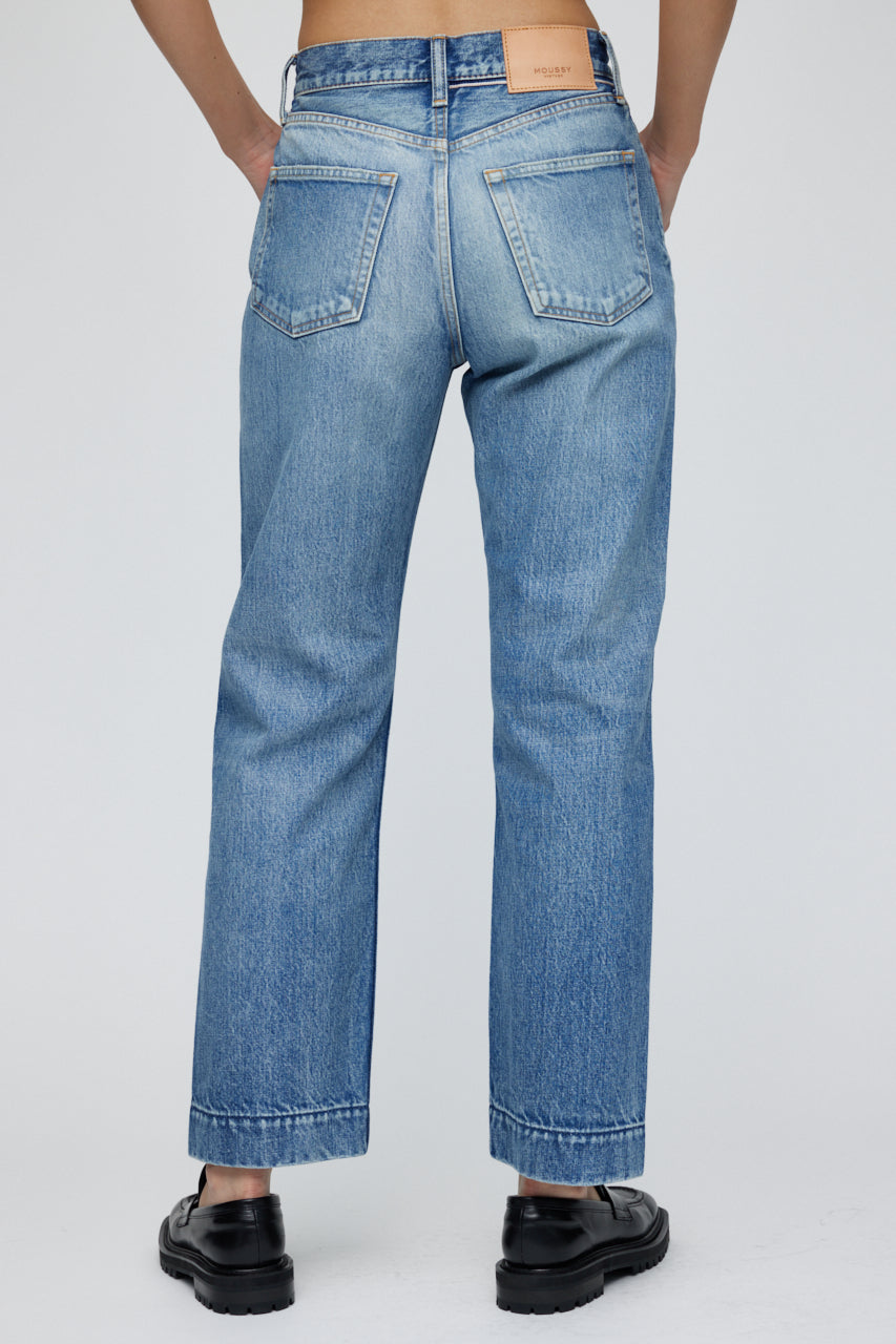 Moussy - MV Marilla Wide Straight in Light Blue