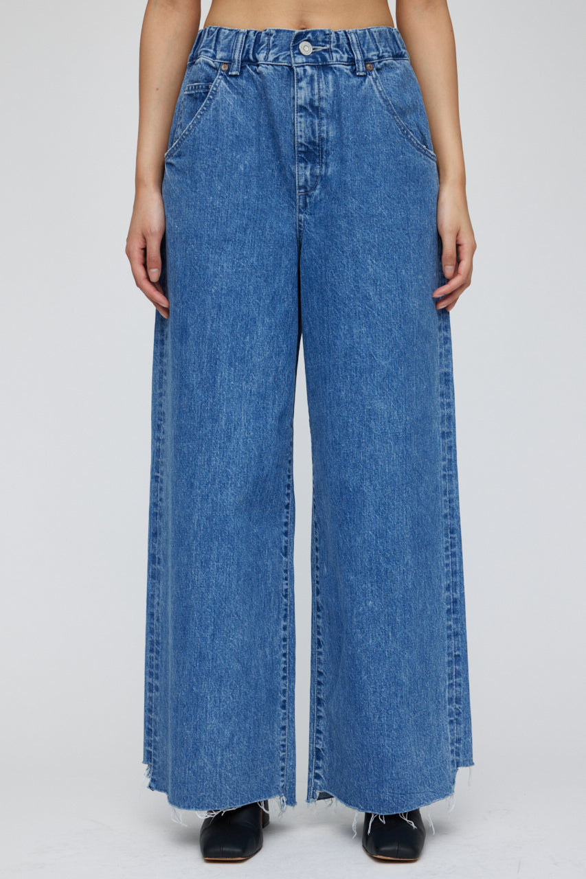 Moussy - MV Ivy Relax Wide Leg Pants in Blue