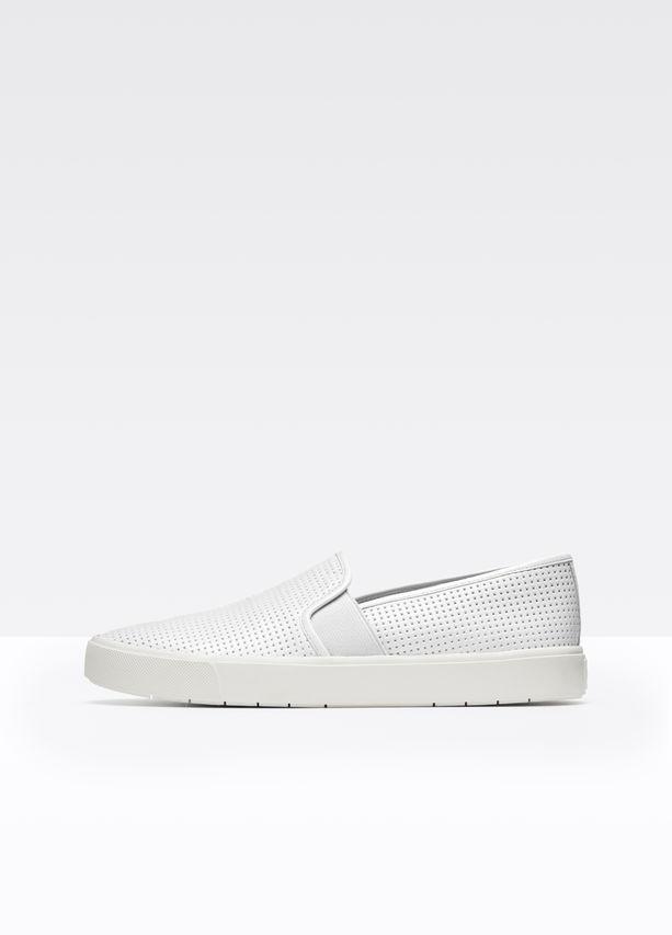 Vince - Blair Perforated Leather Sneaker in White