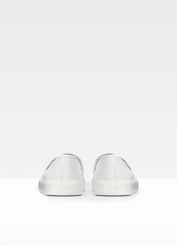 Vince - Blair Perforated Leather Sneaker in White