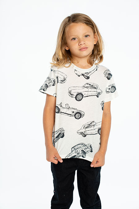 Chaser - Boys Gauzy Cotton S/S Tee Salt