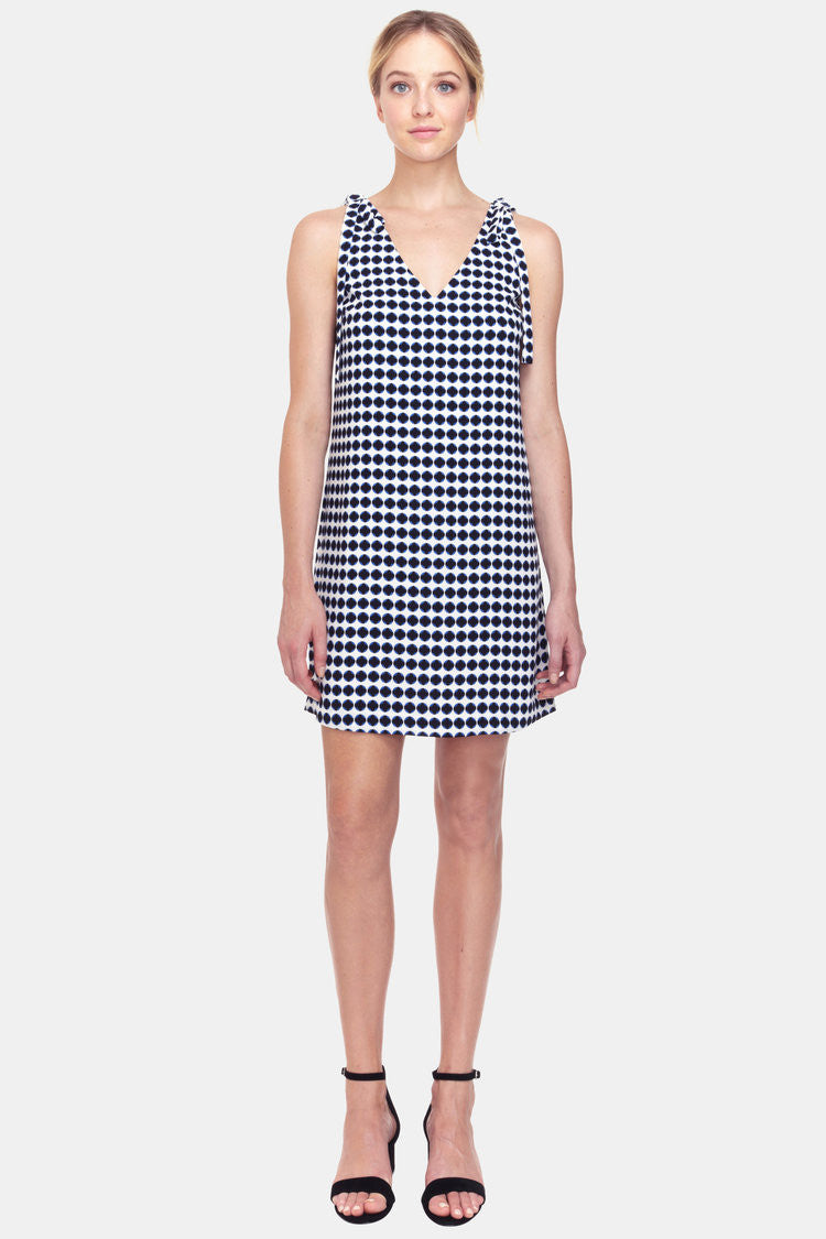 Cooper & Ella - Kamilly Bow Dress Circle Dot Print