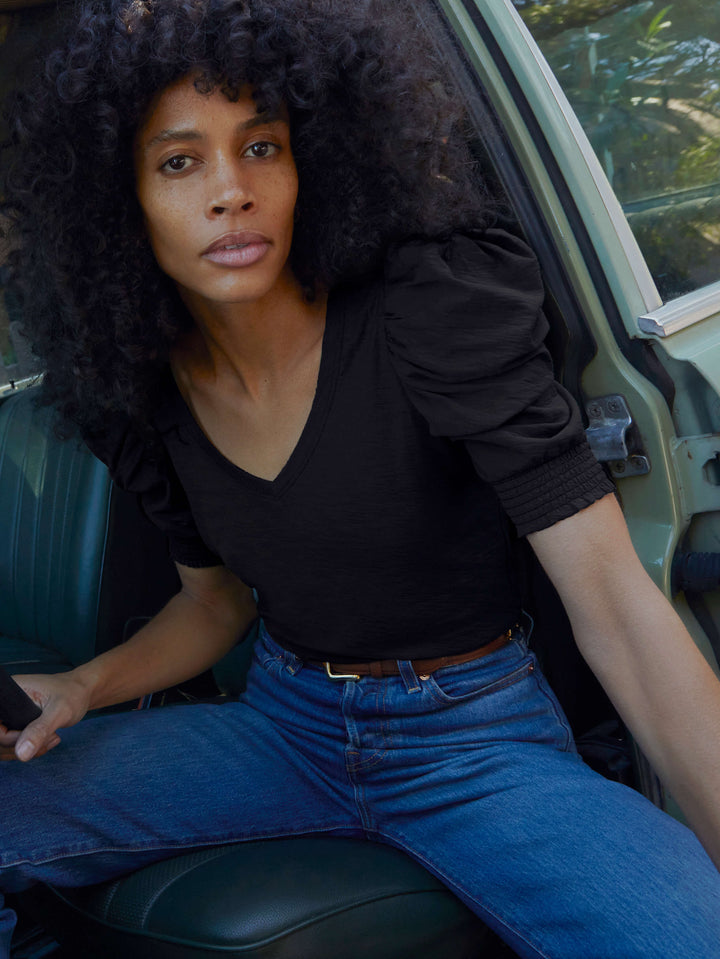 Nation LTD - Celine Tee in Jet Black