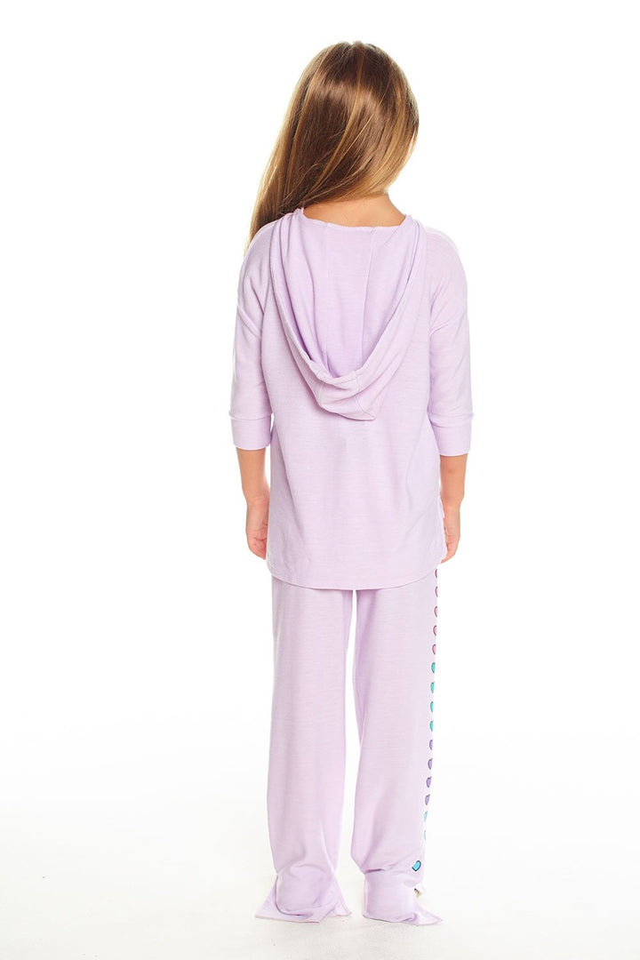 CHASER - Girls Cozy Knit 3/4 Sleeve Pullover Unicorn Hoodie