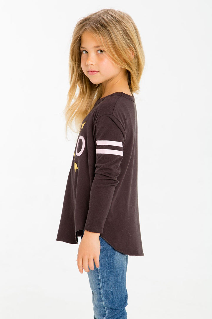 Chaser Kids - Girls High Low Shirttail in Love Arrows