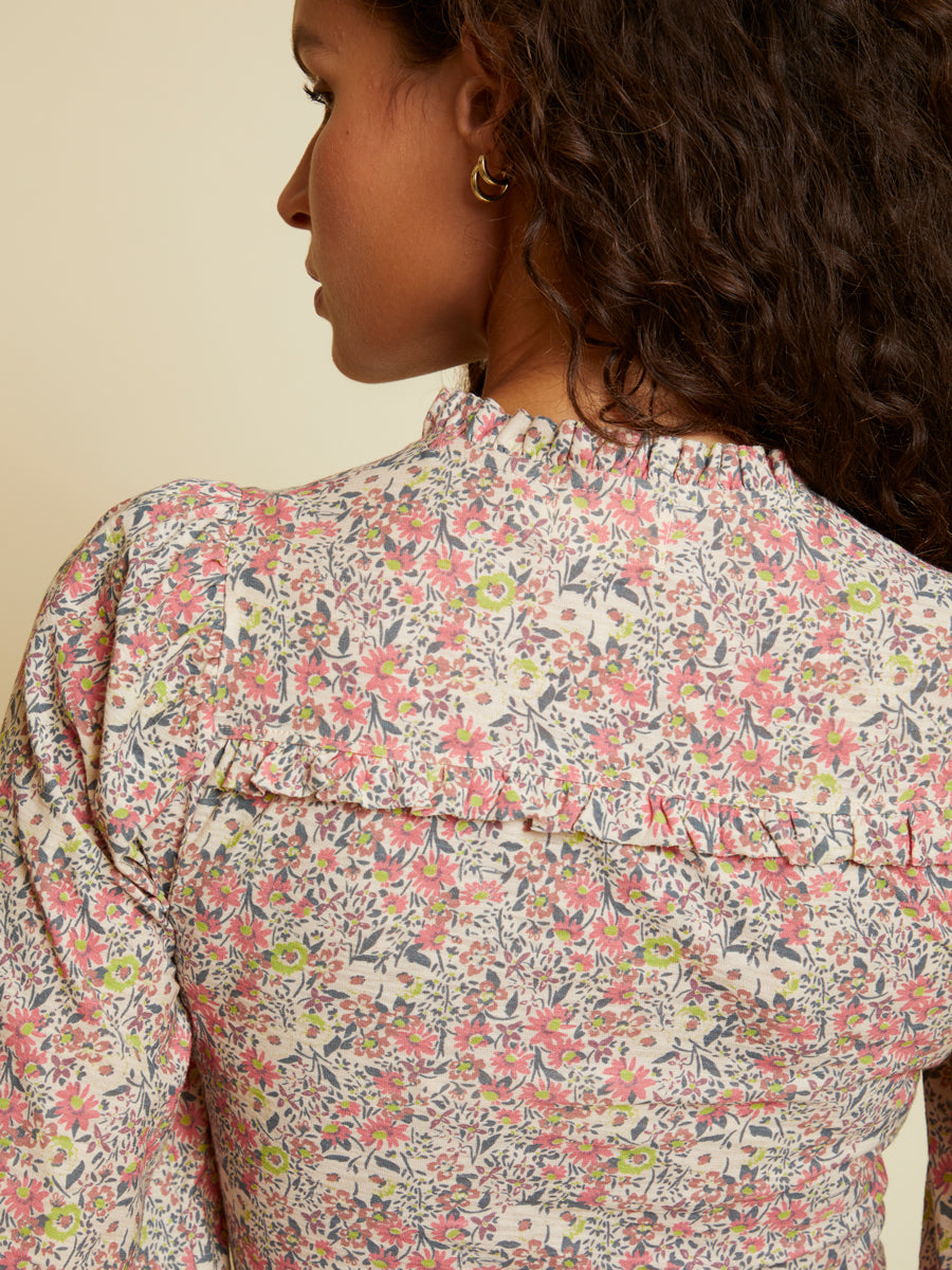 Nation LTD - Claudine Yoked Tee in Superbloom