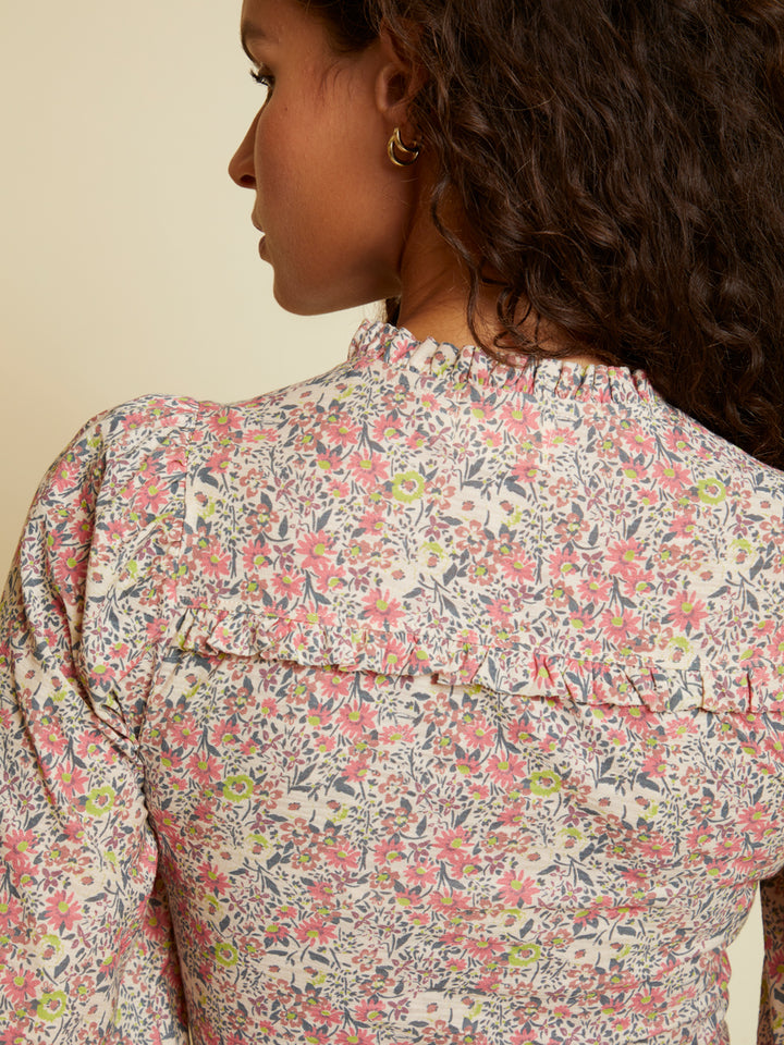 Nation LTD - Claudine Yoked Tee in Superbloom